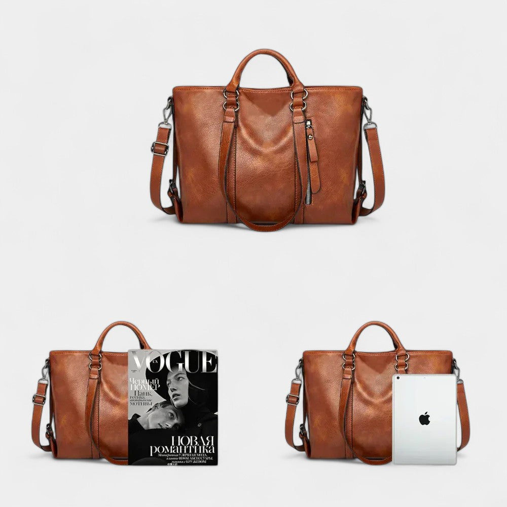 NADIA OVERSIZED LEATHER BAG