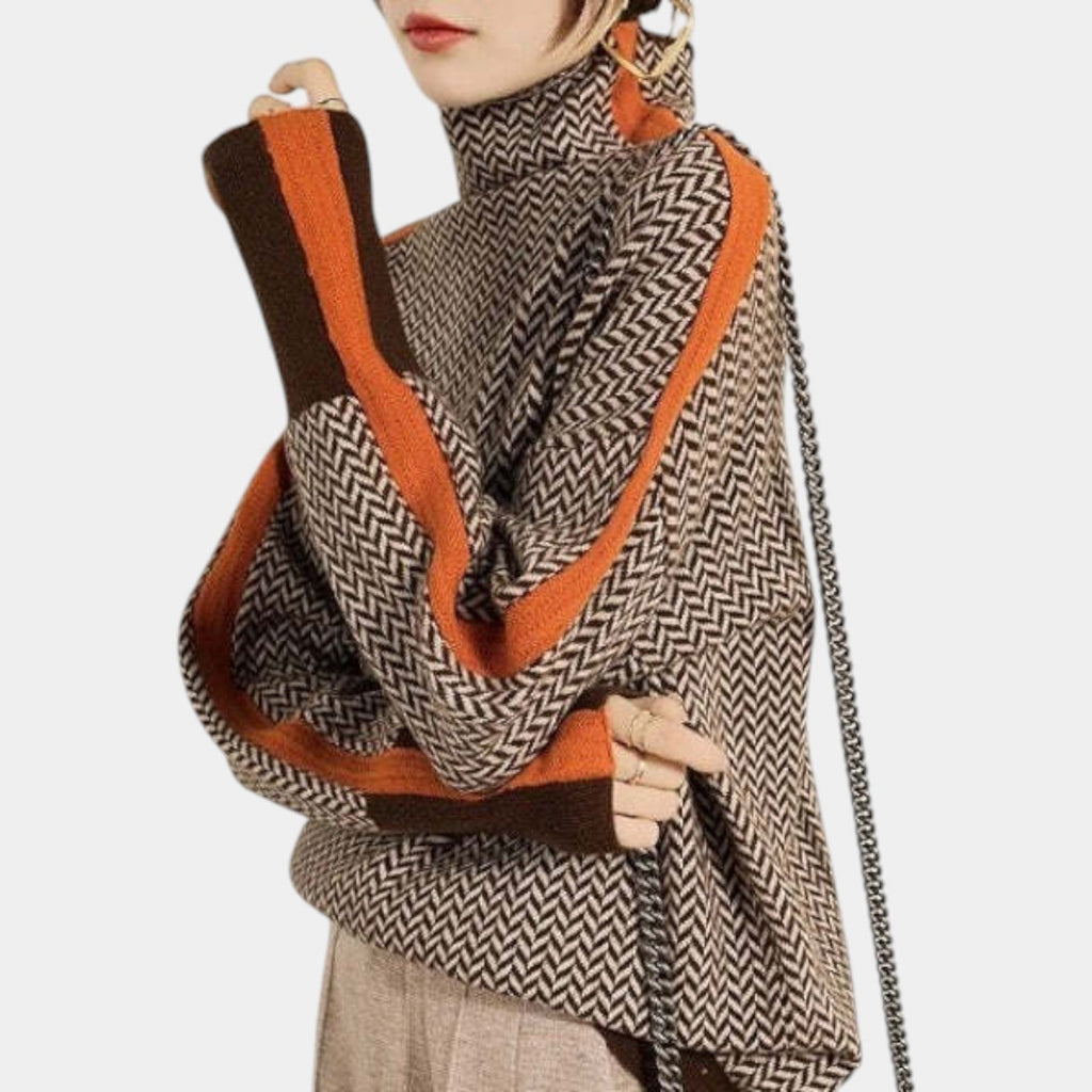 VIKTORIA - KNITTED TURTLENECK SWEATER