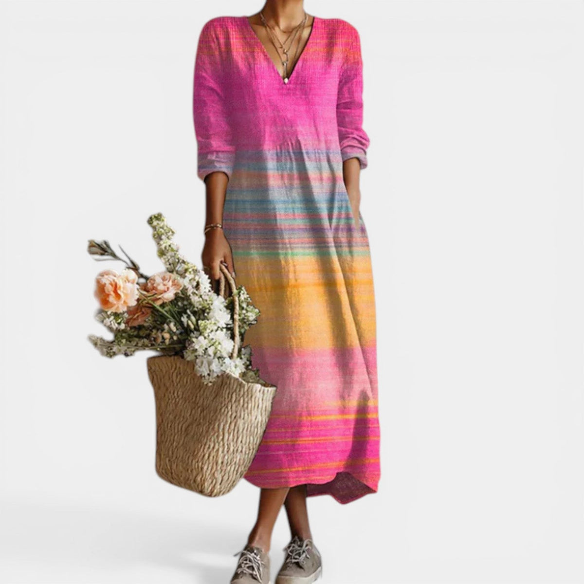 MELANY™ - ELEGANT COMFORT TUMMY COVERAGE DRESS