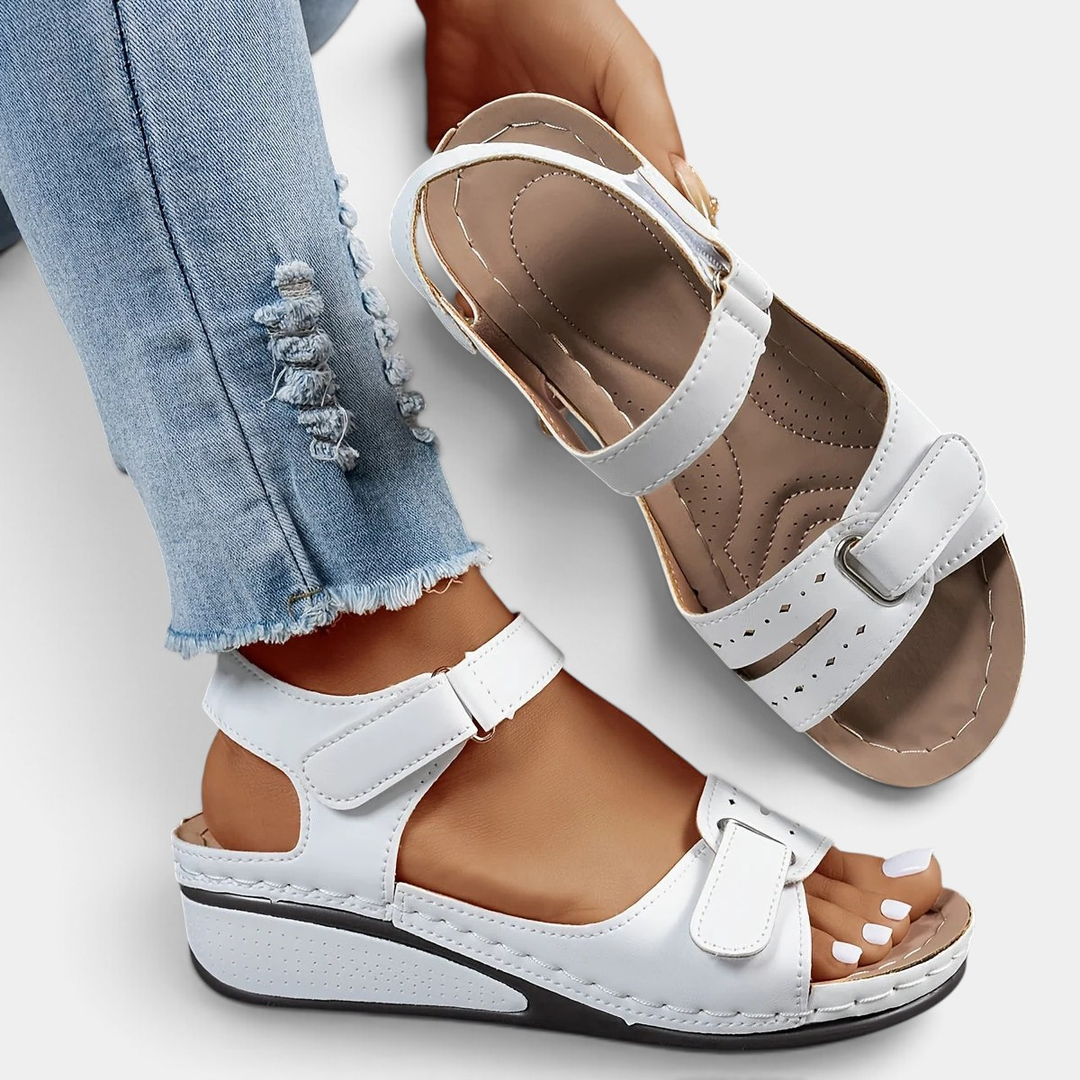 AURELIA™ - OPEN-TOE LEATHER COMFORT SANDALS