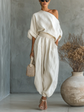 ELEANOR™ - ELEGANT ONE SHOULDER TWO-PIECE SUMMER SET