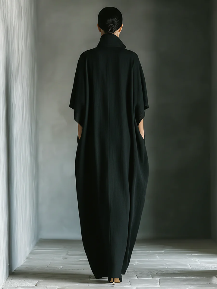 SHIRLEY™ - CASUAL OVERSIZED BLACK MAXI DRESS