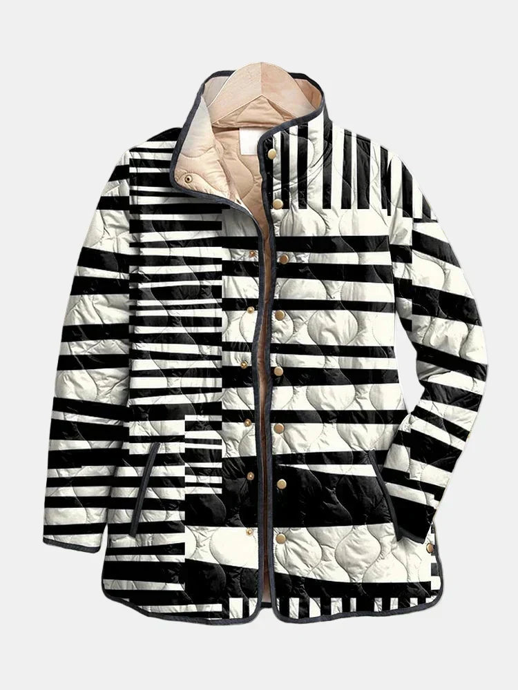 MIREN™ - ELEGANT ABSTRACT QUILTED JACKET