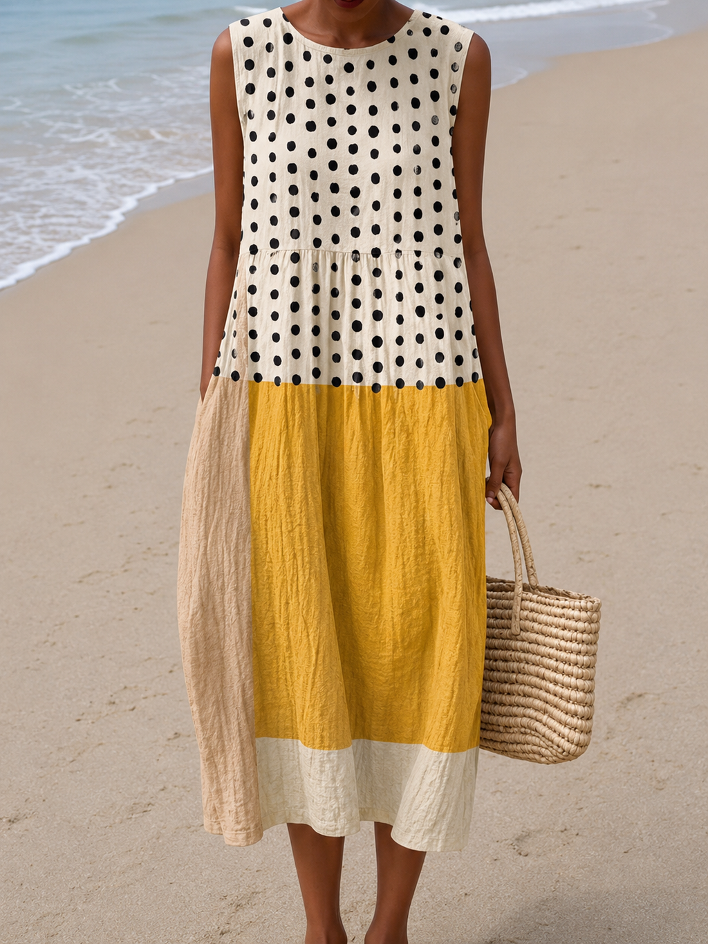 LEAH™ - POLKA DOT MIDI DRESS