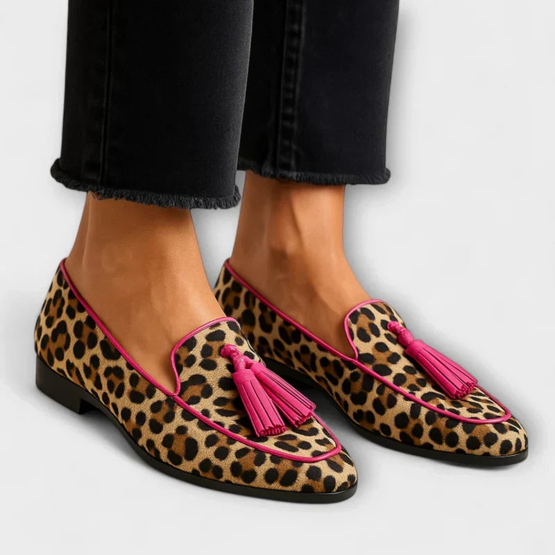 FRANCISE™ - ELEGANT LEOPARD PRINT LOAFERS