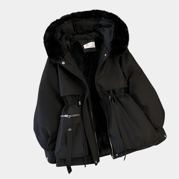 OLIVIA™ - FAUX FUR HOODED COAT