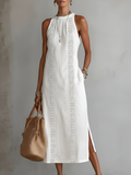 JIMENA™ - ELEGANT EMBROIDERED SUMMER MIDI DRESS