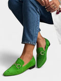 ALEXANDRIA™ - SUEDE POINTED SLIP ON LOAFERS