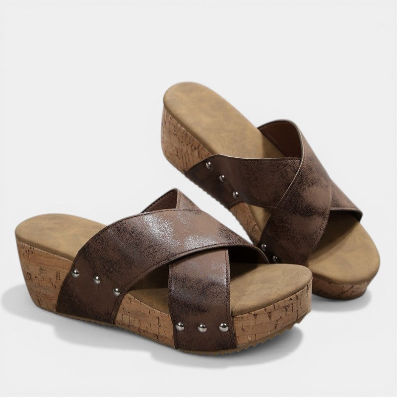 OAKLY™ - ORTHOPEDIC BOHO WEDGE SANDALS