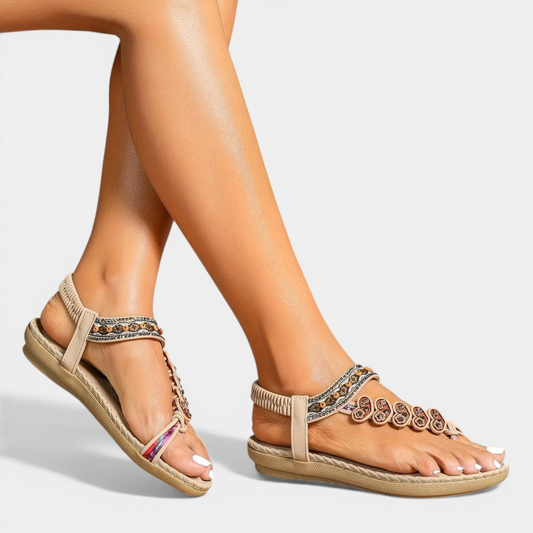 ISOLA™ - ORTHOPEDIC EMBELLISHED OPEN-TOE SANDALS