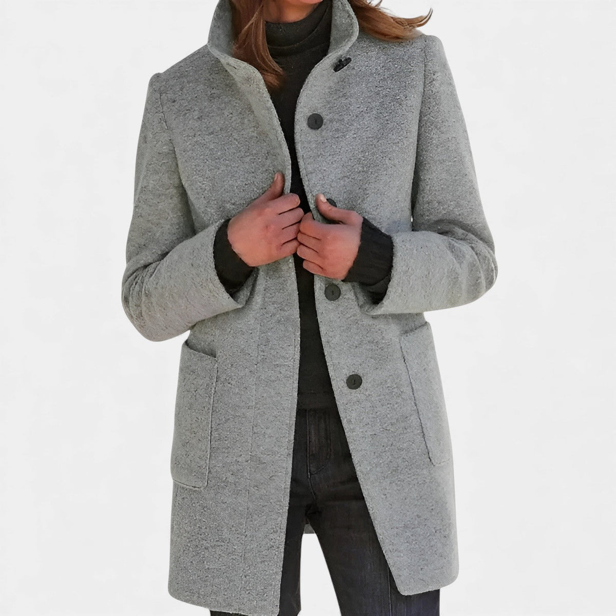 MARTINA - WOOL-BLEND WINTER TRENCH COAT