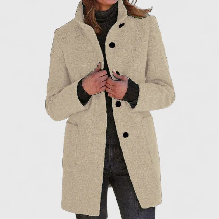 MARTINA - WOOL-BLEND WINTER TRENCH COAT