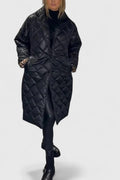 DAVINA – REVERSIBLE LEOPARD PRINT QUILTED COAT