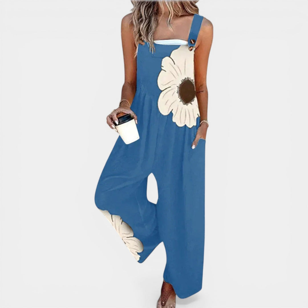 JAIME™ - FLORAL LOOSE-FIT LIGHTWEIGHT OVERALLS