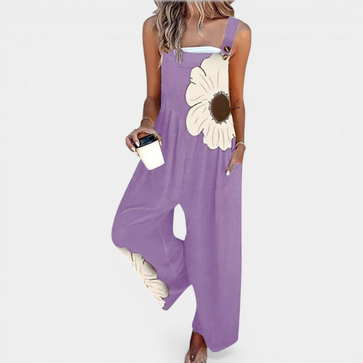 JAIME™ - FLORAL LOOSE-FIT LIGHTWEIGHT OVERALLS