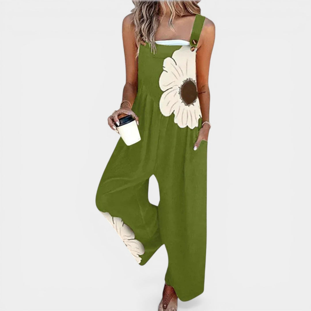 JAIME™ - FLORAL LOOSE-FIT LIGHTWEIGHT OVERALLS