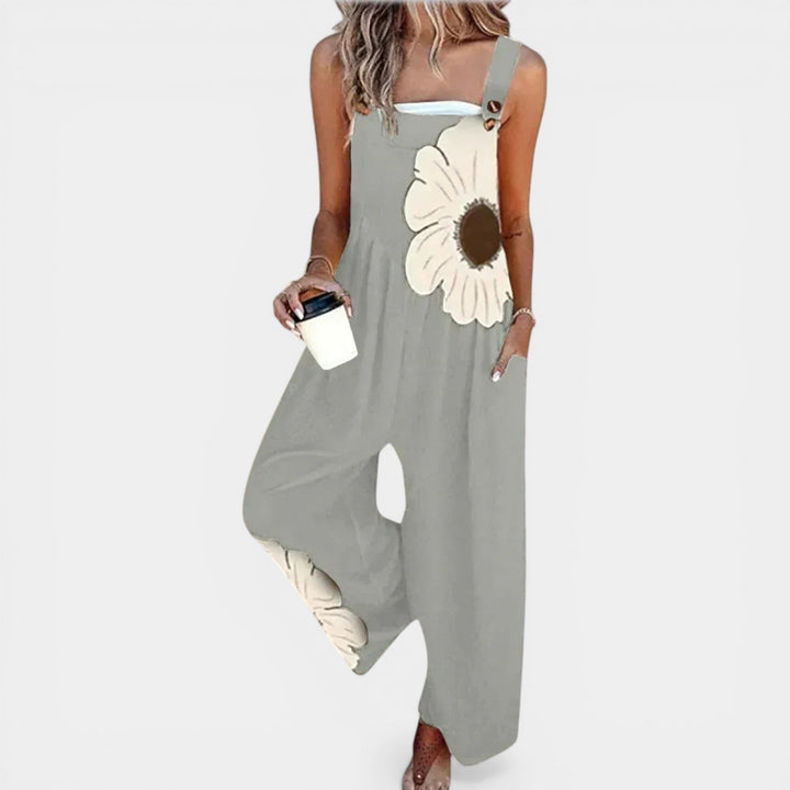 JAIME™ - FLORAL LOOSE-FIT LIGHTWEIGHT OVERALLS