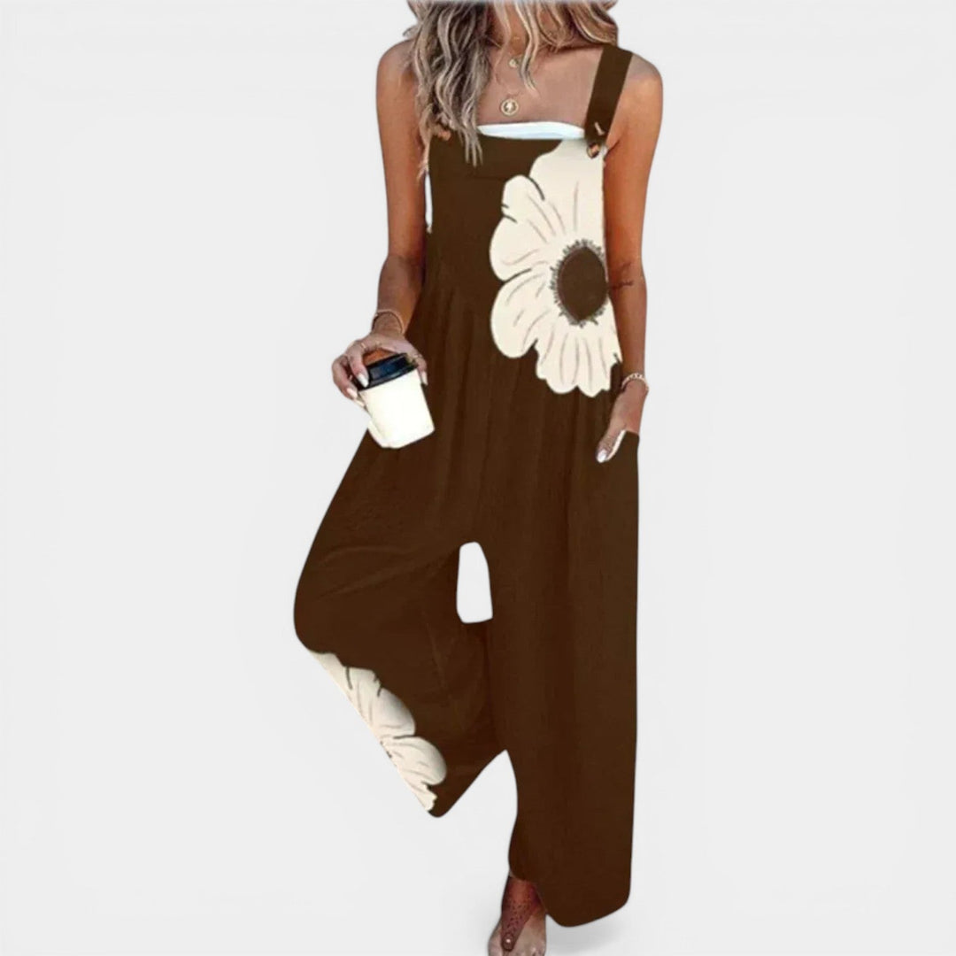 JAIME™ - FLORAL LOOSE-FIT LIGHTWEIGHT OVERALLS