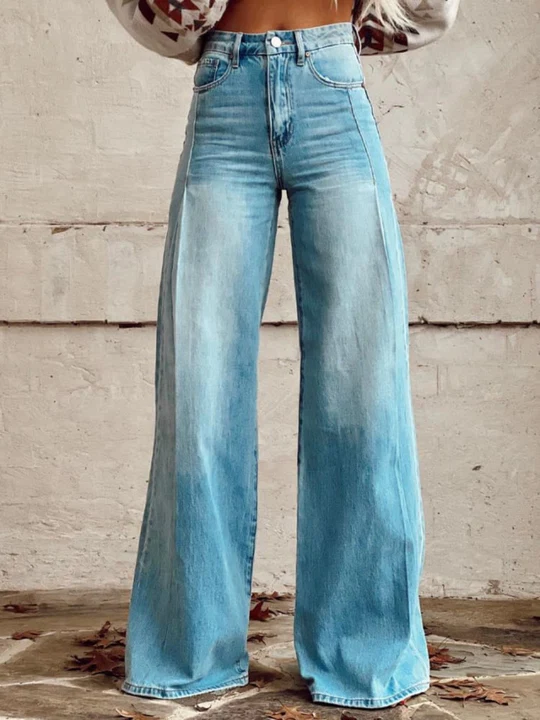 LUCIA™ - ELEGANT RELAXED DENIM PANTS