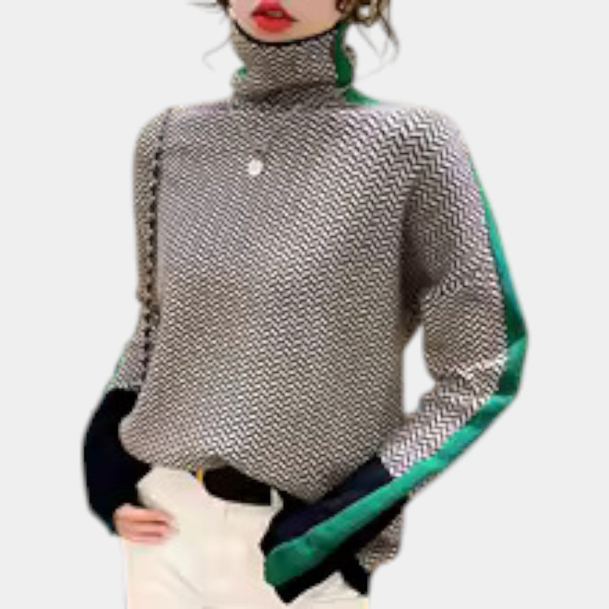 VIKTORIA - KNITTED TURTLENECK SWEATER