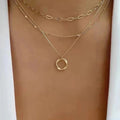 ADRIANA - RETRO LAYERED GOLD NECKLACE