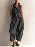 ALESSIA™ - CASUAL SLEEVELESS CARGO JUMPSUIT