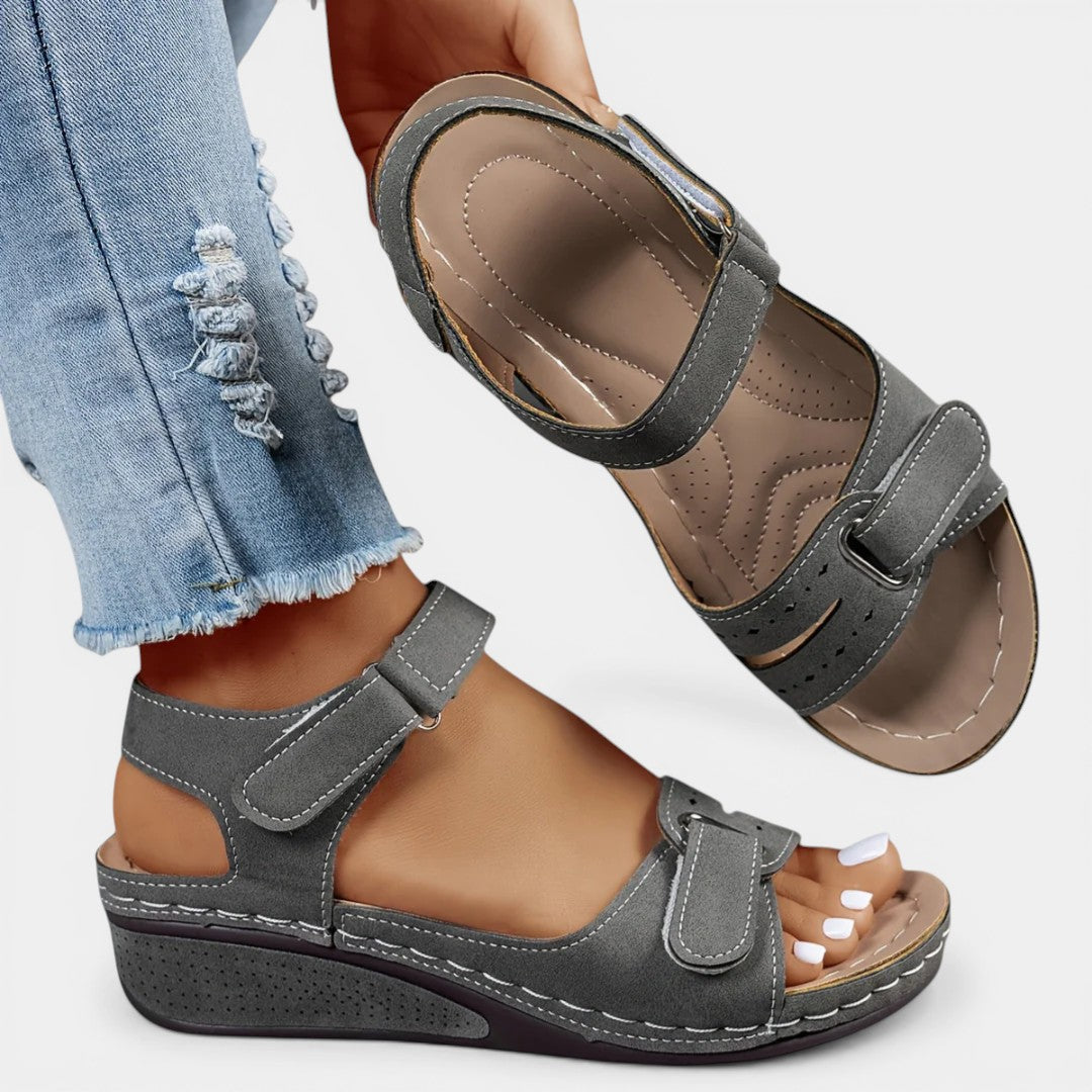 AURELIA™ - OPEN-TOE LEATHER COMFORT SANDALS