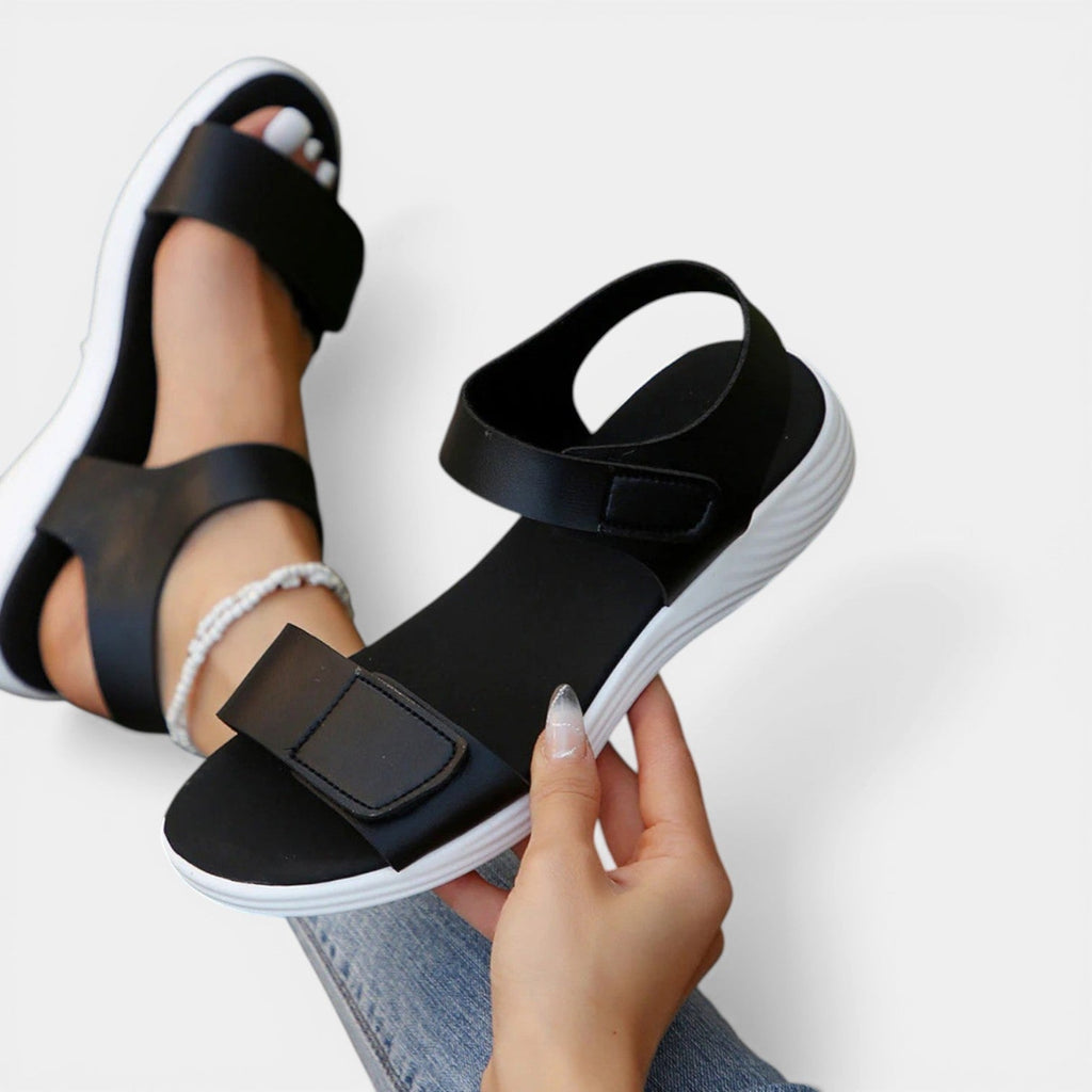 EMILIA™ - ORTHOPEDIC STRAPPED LEATHER SANDALS