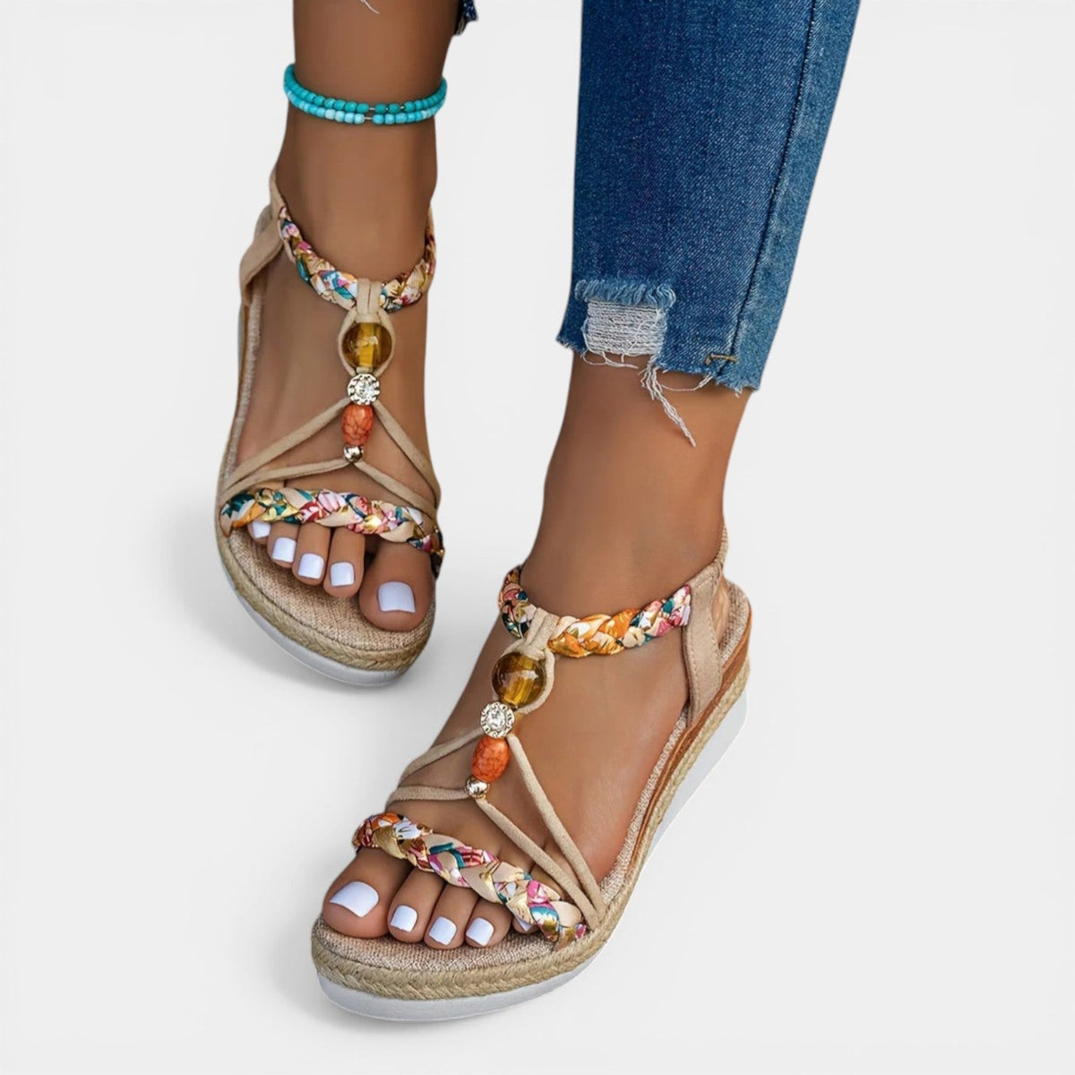 FAITH™ - ORTHOPEDIC BOHO WEDGE SANDALS