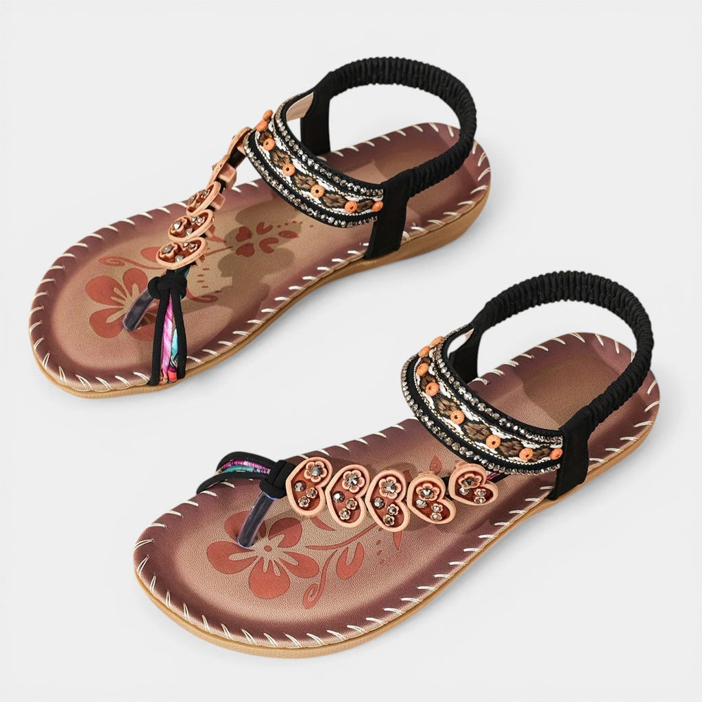 ISOLA™ - ORTHOPEDIC EMBELLISHED OPEN-TOE SANDALS