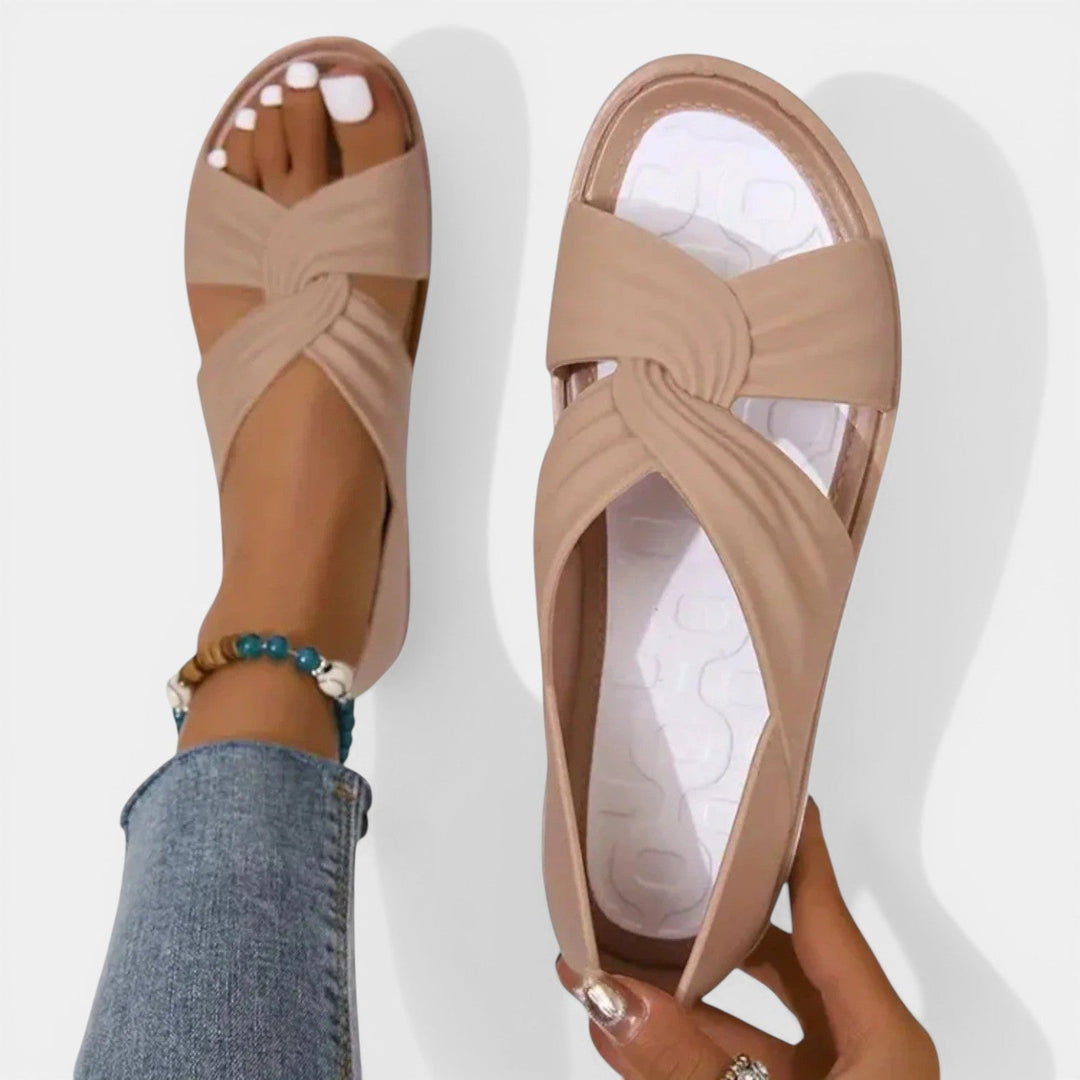 LESLEY™ - ORTHOPEDIC CROSS RIBBON SANDALS