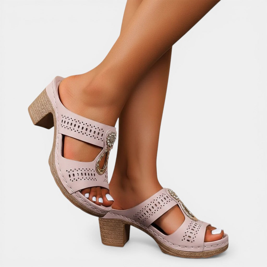 ABBEY™ - ORTHOPEDIC OPEN-TOE HEEL SANDALS