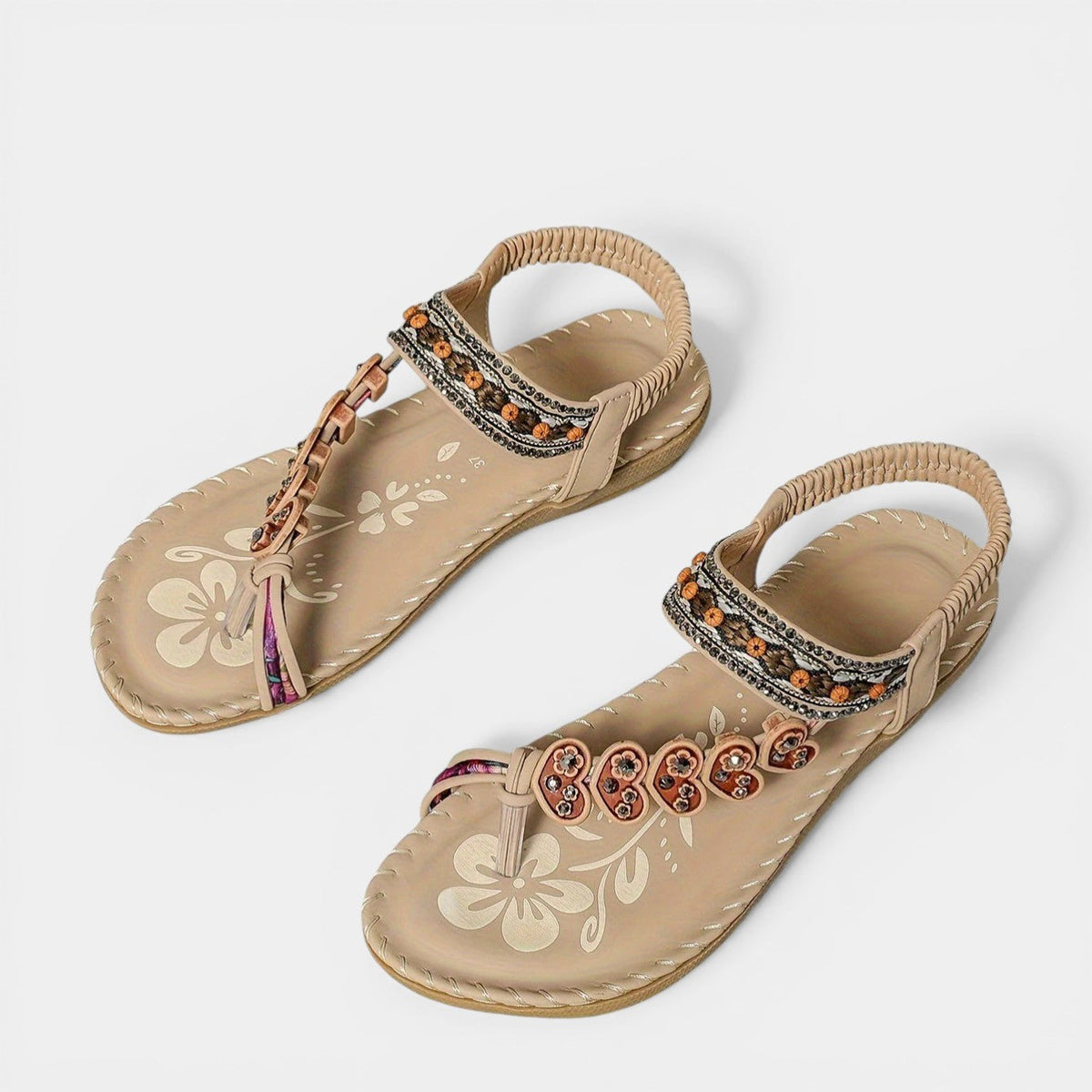 ISOLA™ - ORTHOPEDIC EMBELLISHED OPEN-TOE SANDALS