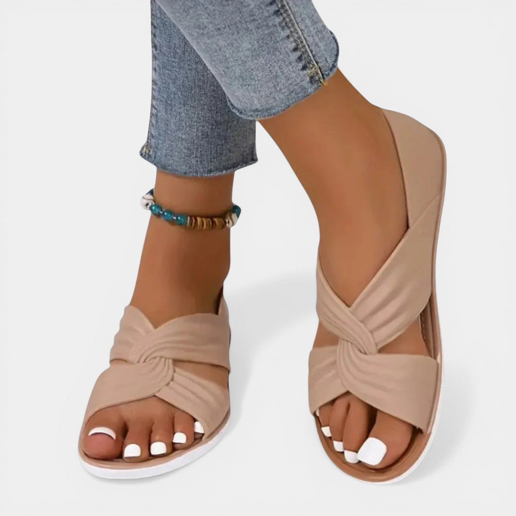 LESLEY™ - ORTHOPEDIC CROSS RIBBON SANDALS