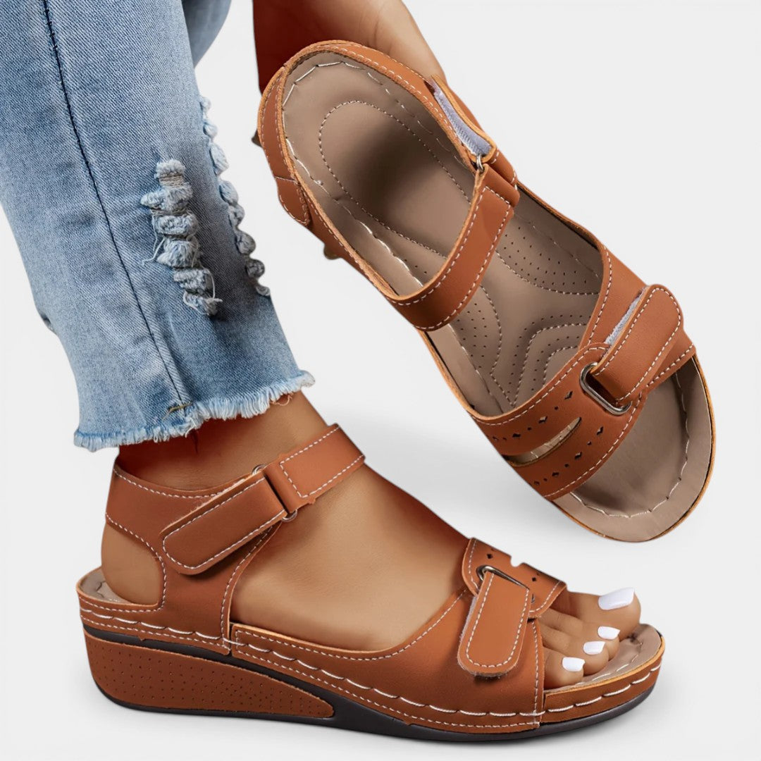 IRENE™ - OPEN-TOE LEATHER COMFORT SANDALS