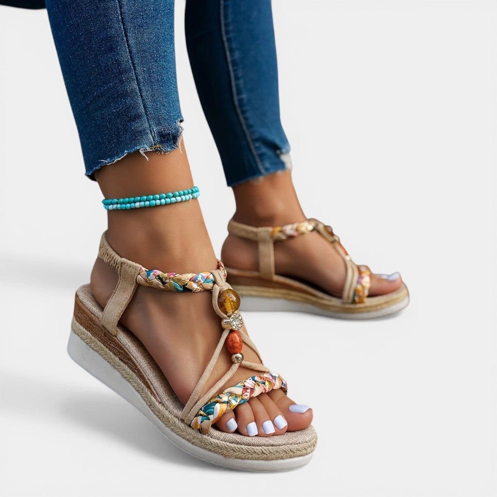 FAITH™ - ORTHOPEDIC BOHO WEDGE SANDALS