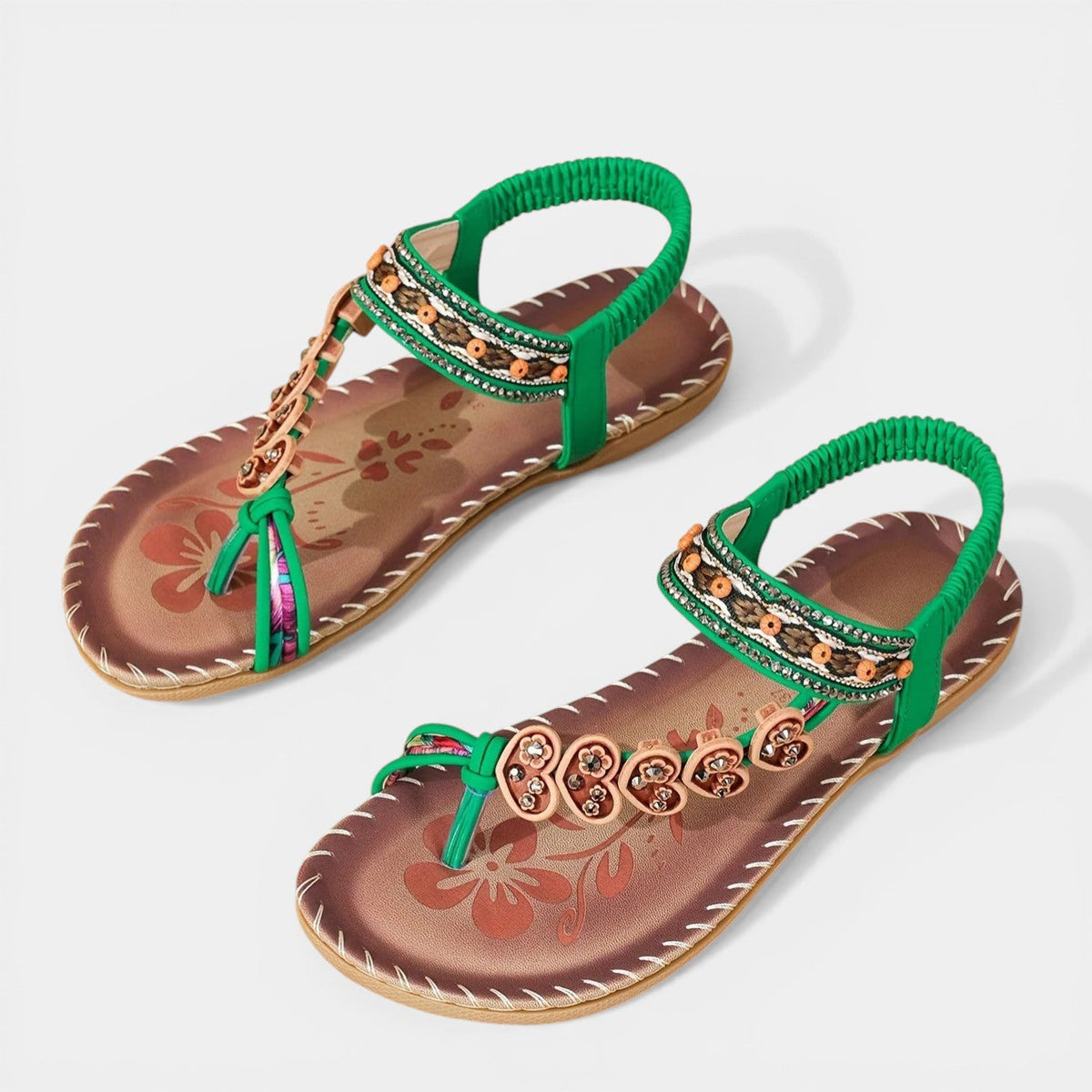 ISOLA™ - ORTHOPEDIC EMBELLISHED OPEN-TOE SANDALS