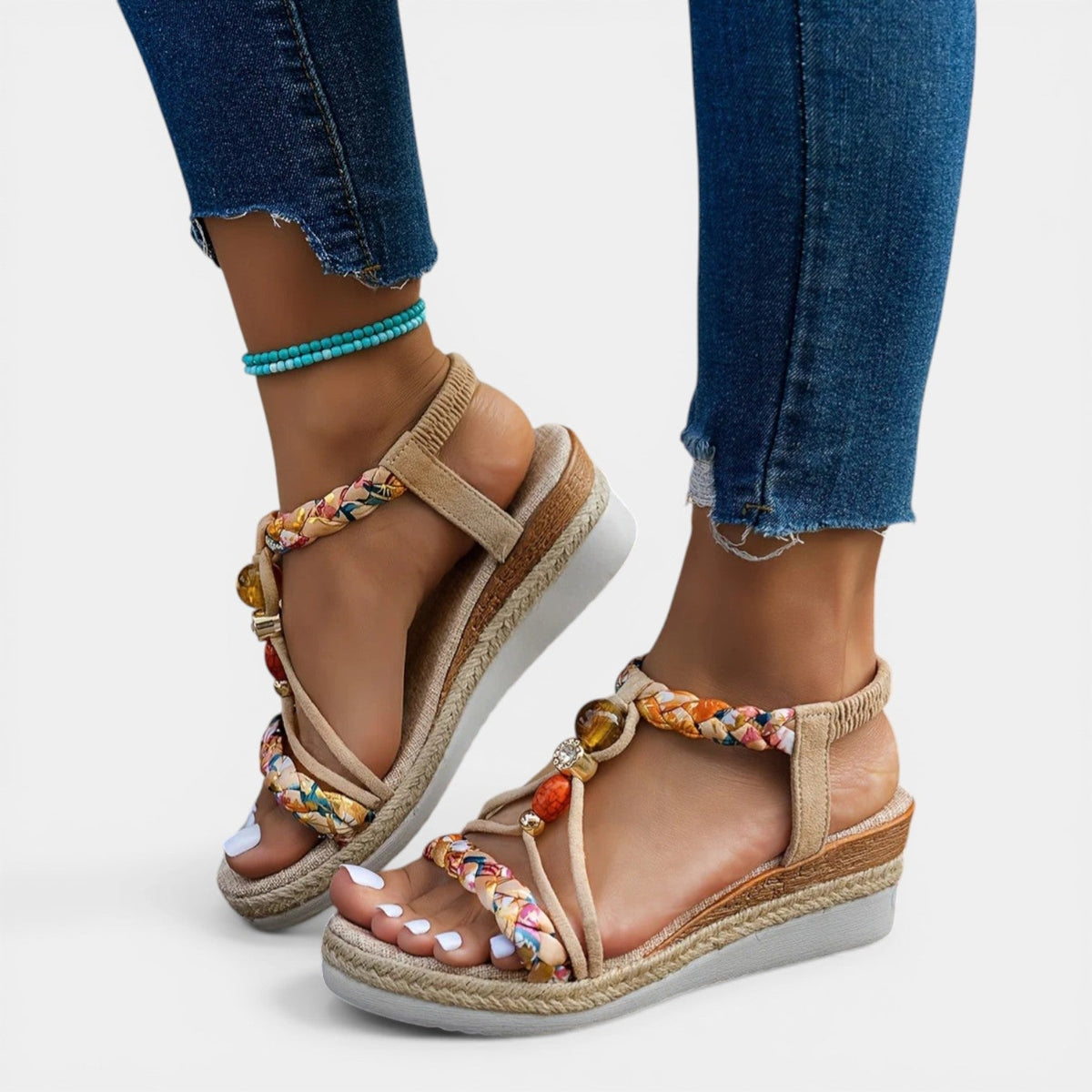 FAITH™ - ORTHOPEDIC BOHO WEDGE SANDALS