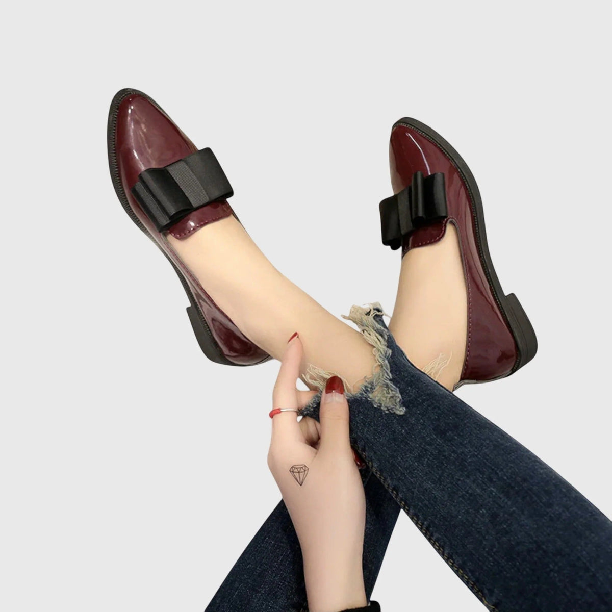 INDIYAH™ - ELEGANT PATENT LEATHER LOAFERS