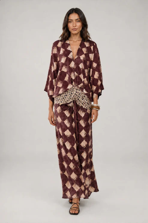 MAELIA™ - ELEGANT MOSAIC MAXI DRESS