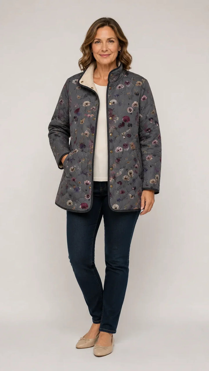 NIVA™ - VINTAGE FLORAL QUILTED JACKET