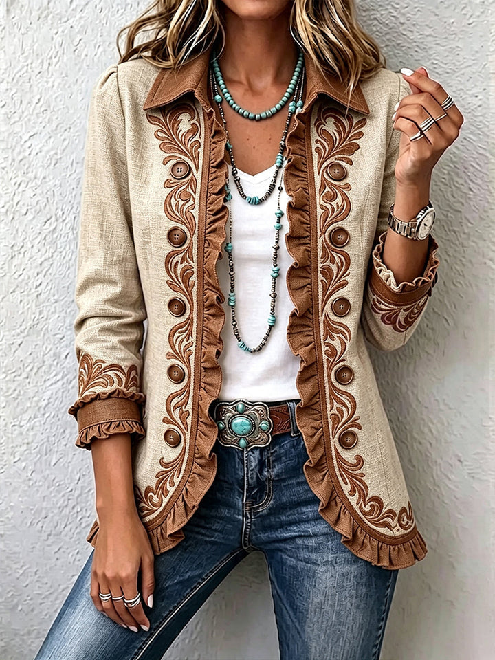 DAWNCROFT™ - VINTAGE BOHEMIAN FLORAL JACKET