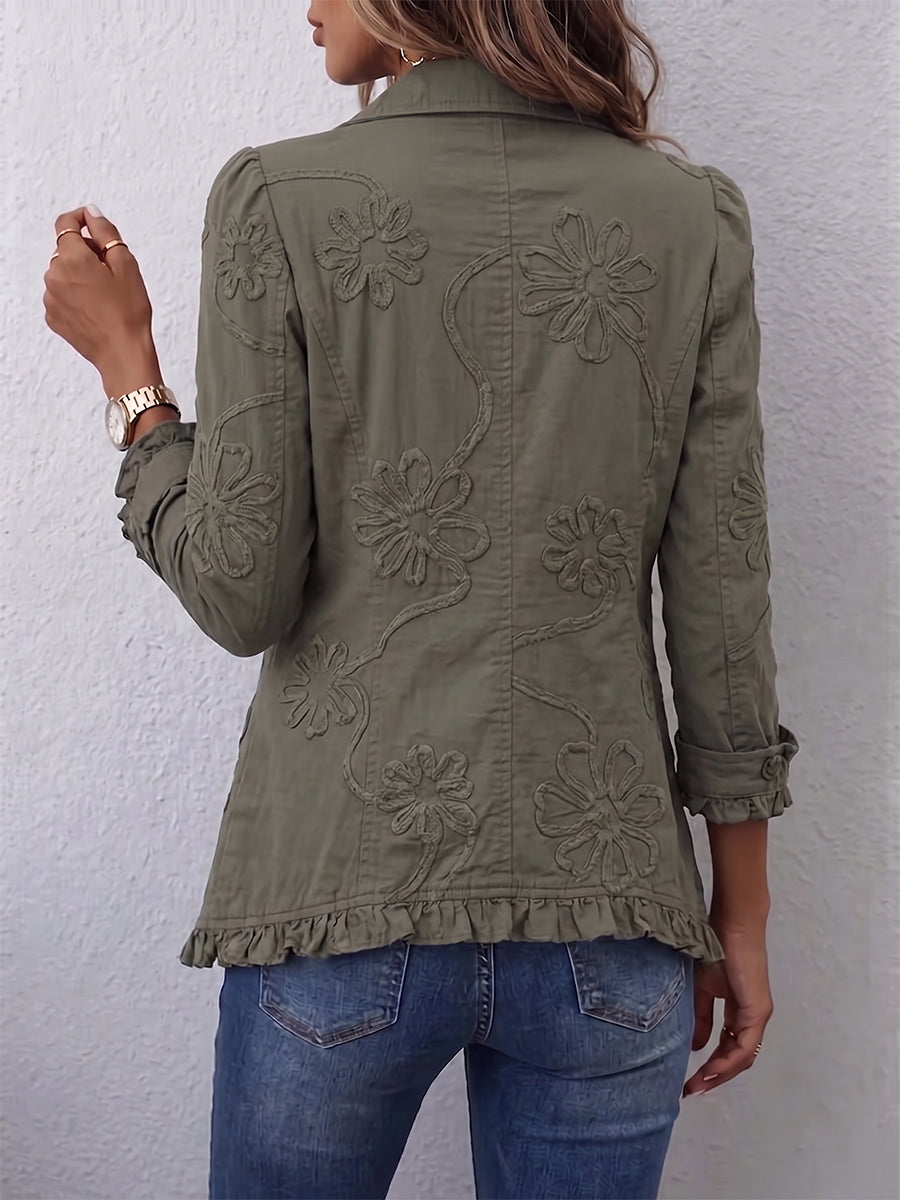 KAMBERLY™ - ELEGANT FLORAL EMBROIDERED JACKET