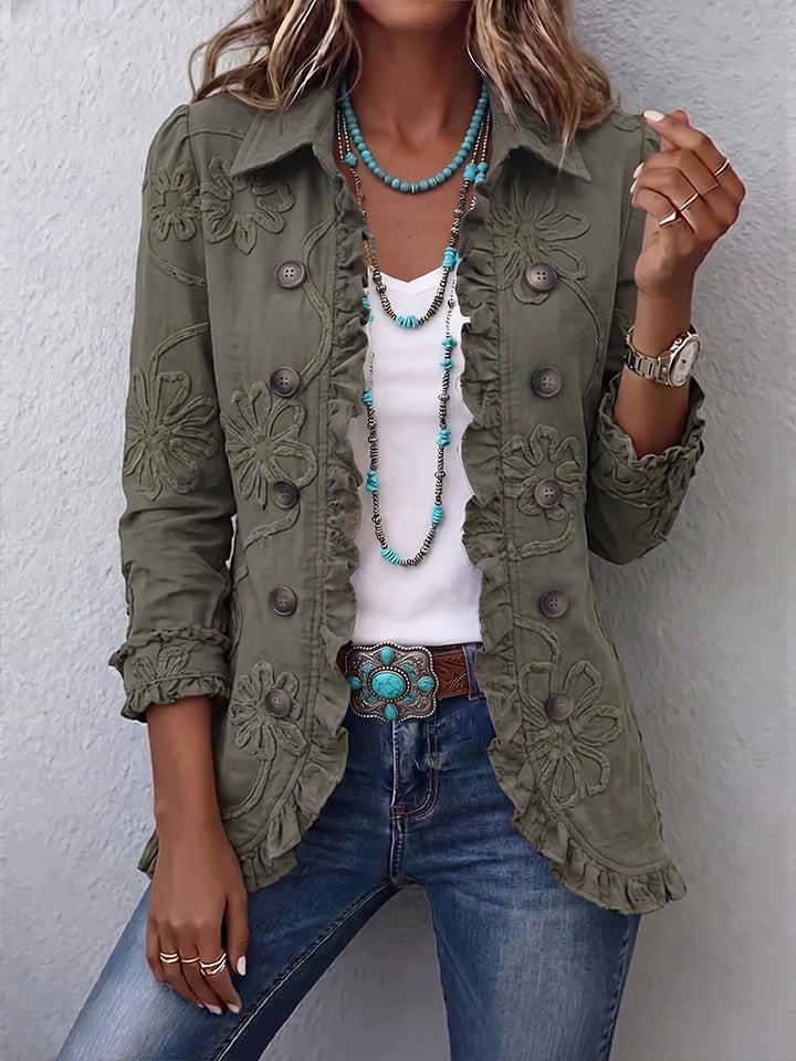 KAMBERLY™ - ELEGANT FLORAL EMBROIDERED JACKET