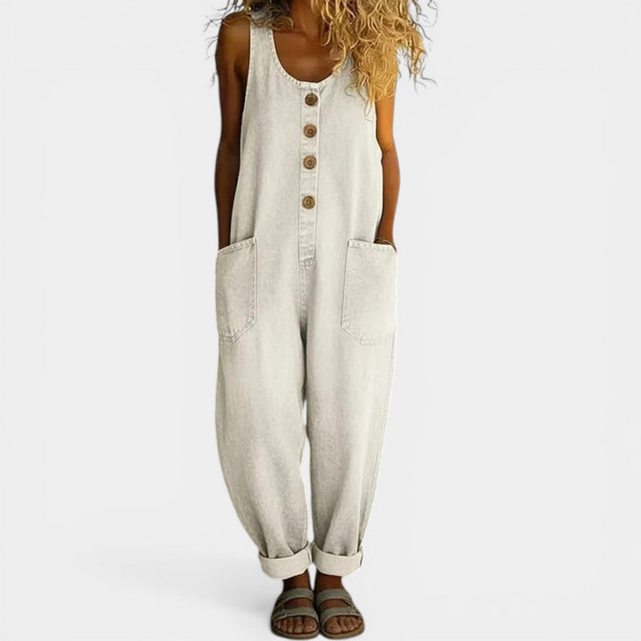 TILLY™ - RELAXED WASHED DENIM OVERALLS