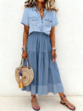 SARAH™ - EFFORTLESS DENIM SUMMER SKIRT